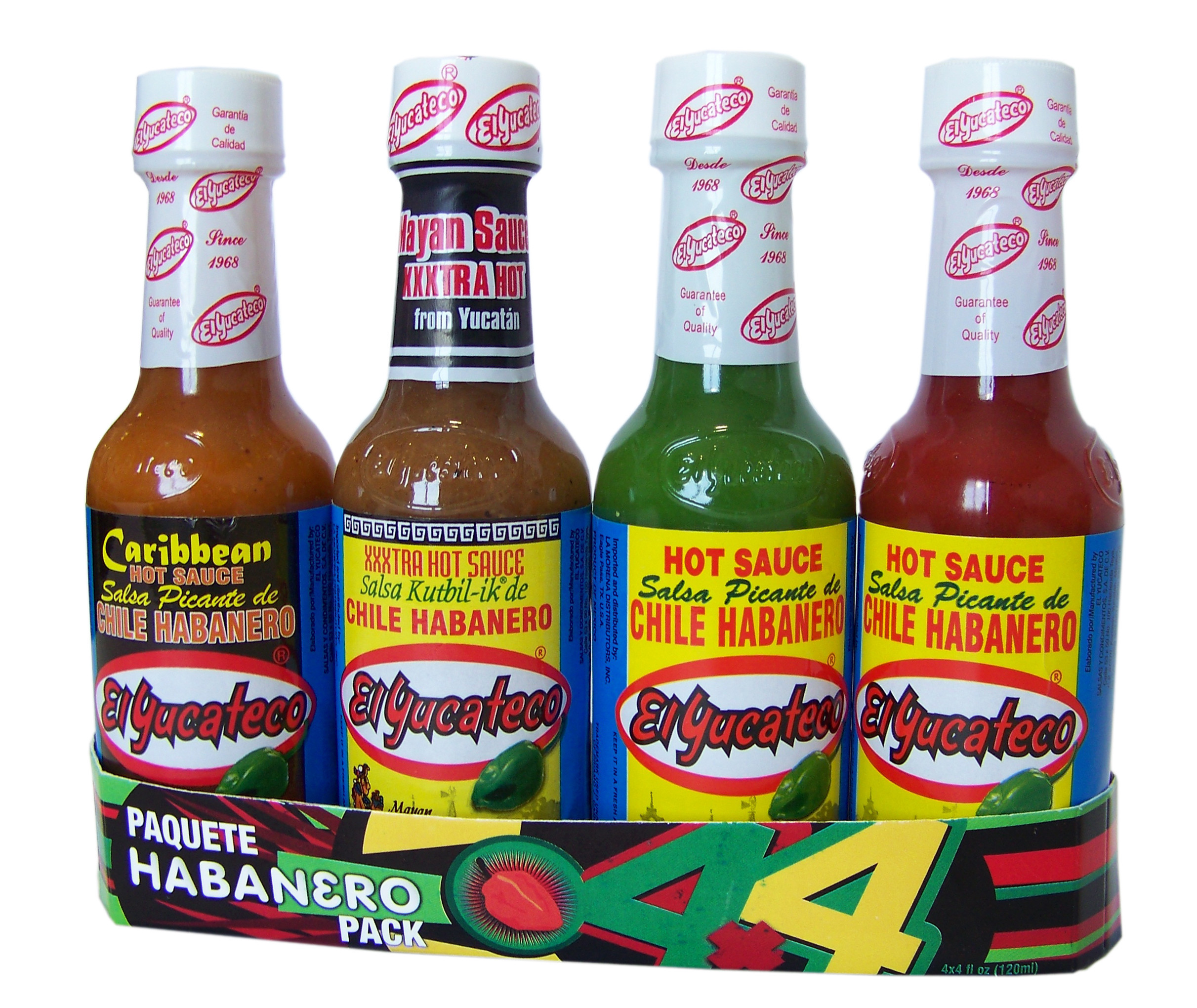 El Yucateco Habanero Salsa 4 x 120ml Mexgrocer